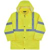 Glowear By Ergodyne Lime 4XL Lightweight Hi-Vis Rain Jacket - Type R, Class 3 8366